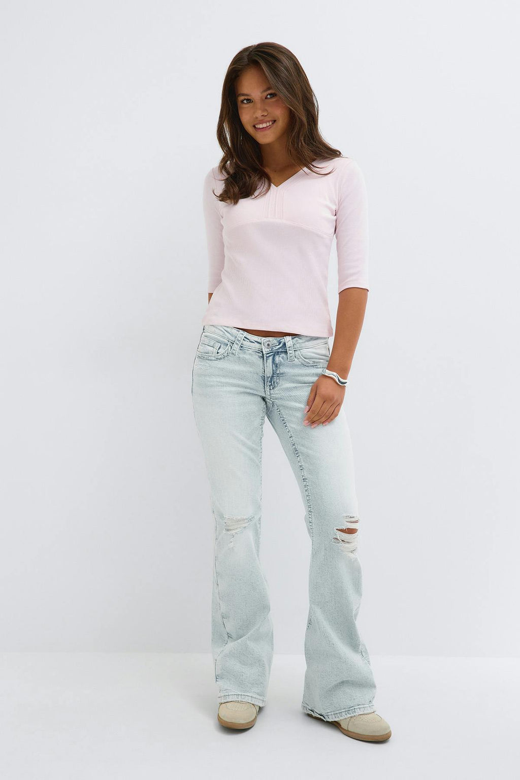 Iconic twisted jeans