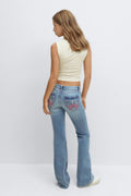 Iconic twisted jeans