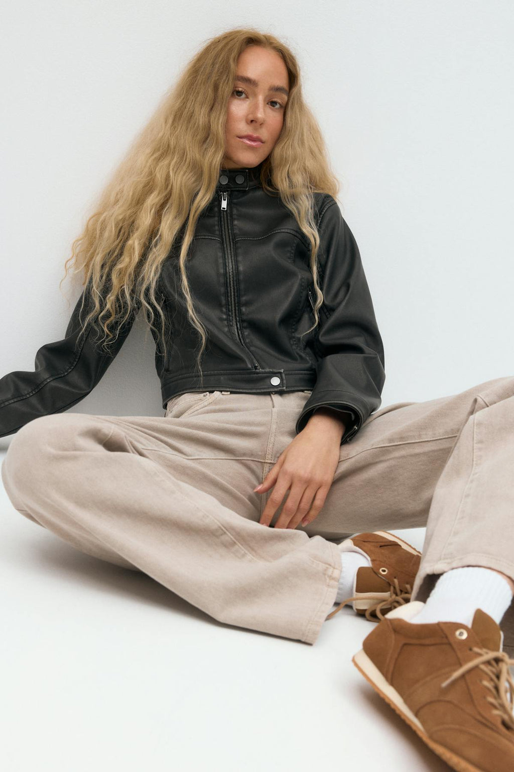 Short pu jacket