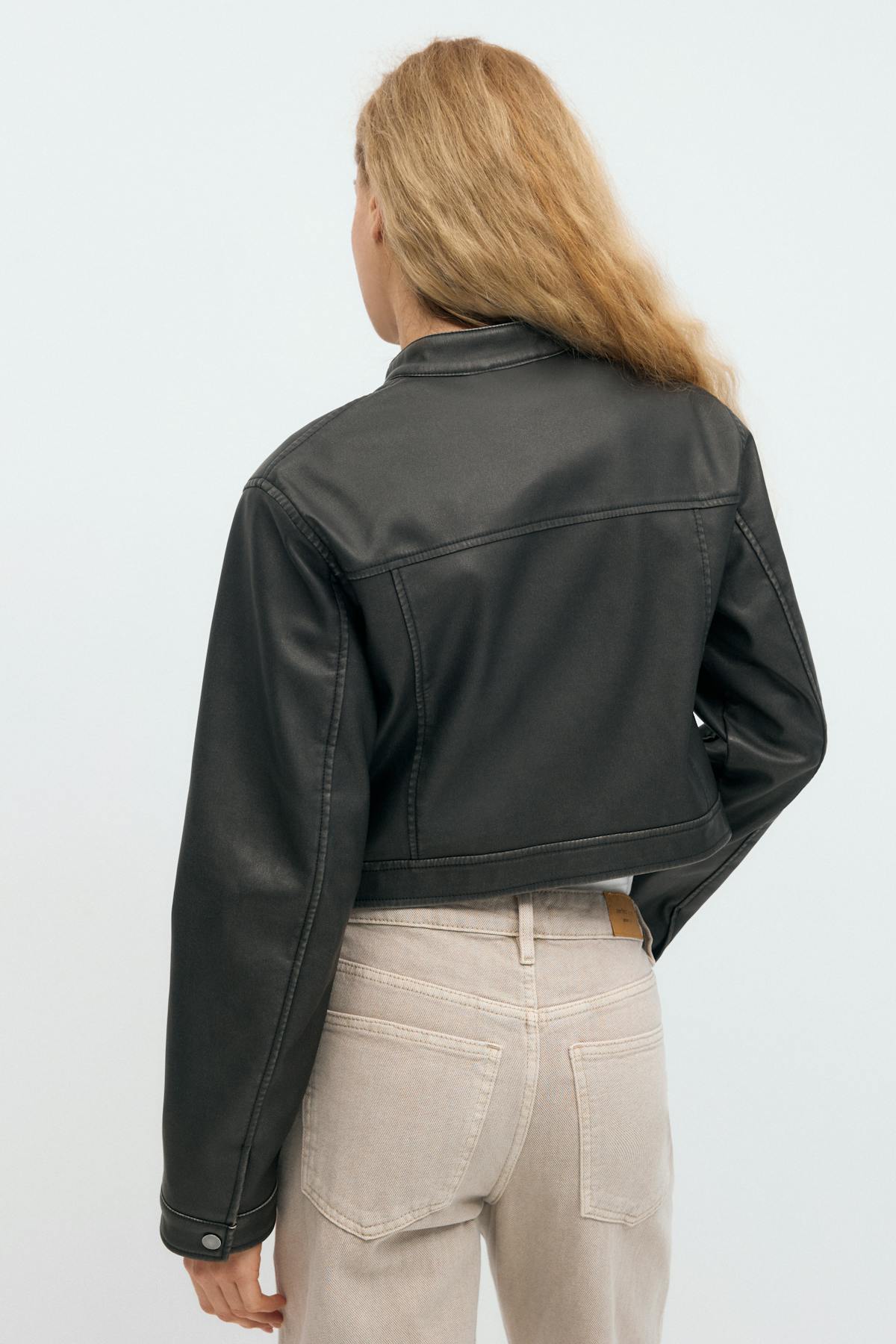 Short pu jacket