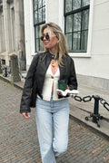 Short pu jacket