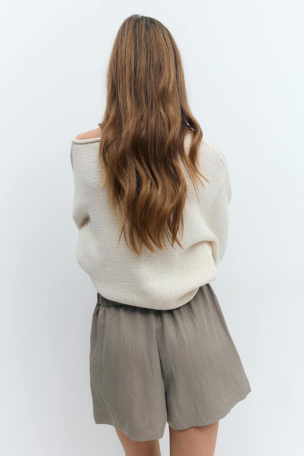 Relaxed high waist shorts