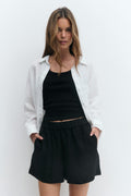 Relaxed high waist shorts