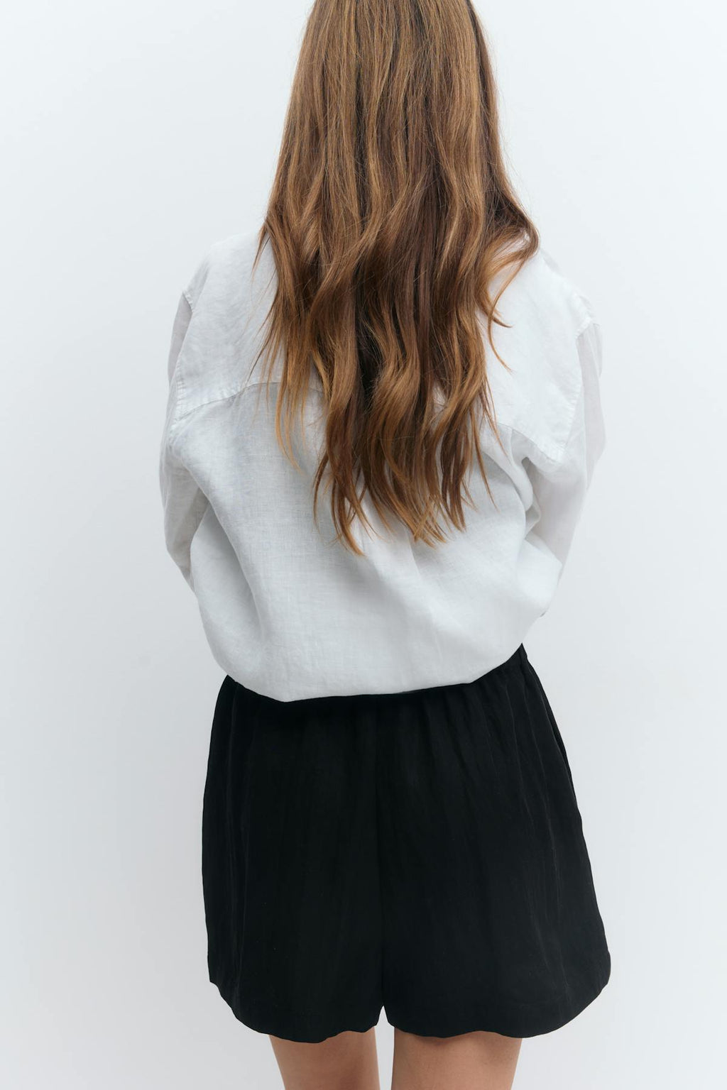 Relaxed high waist shorts
