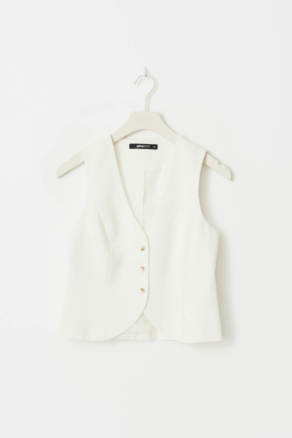 Short v-neck vest