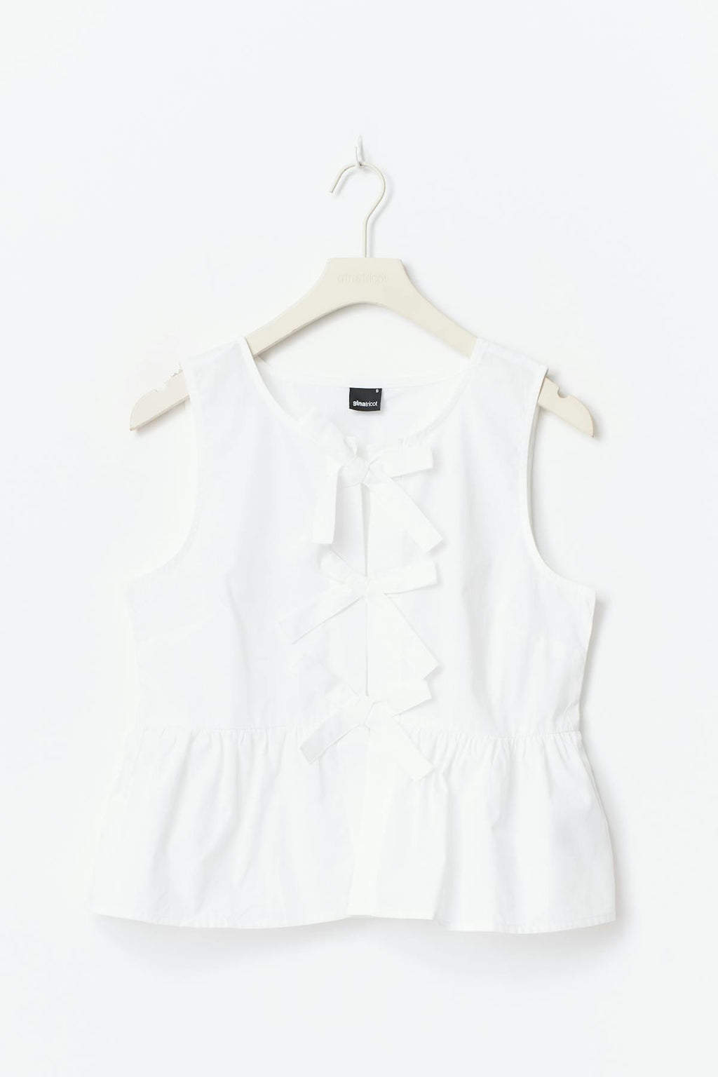 Peplum tie top