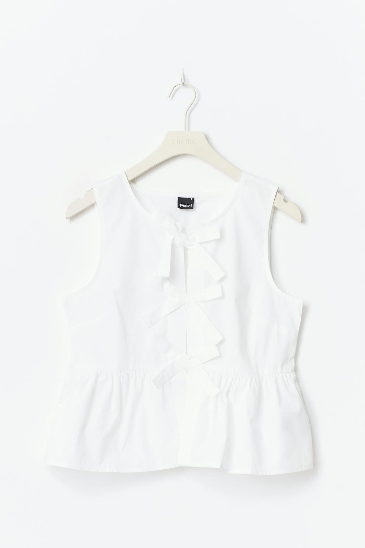 Peplum tie top