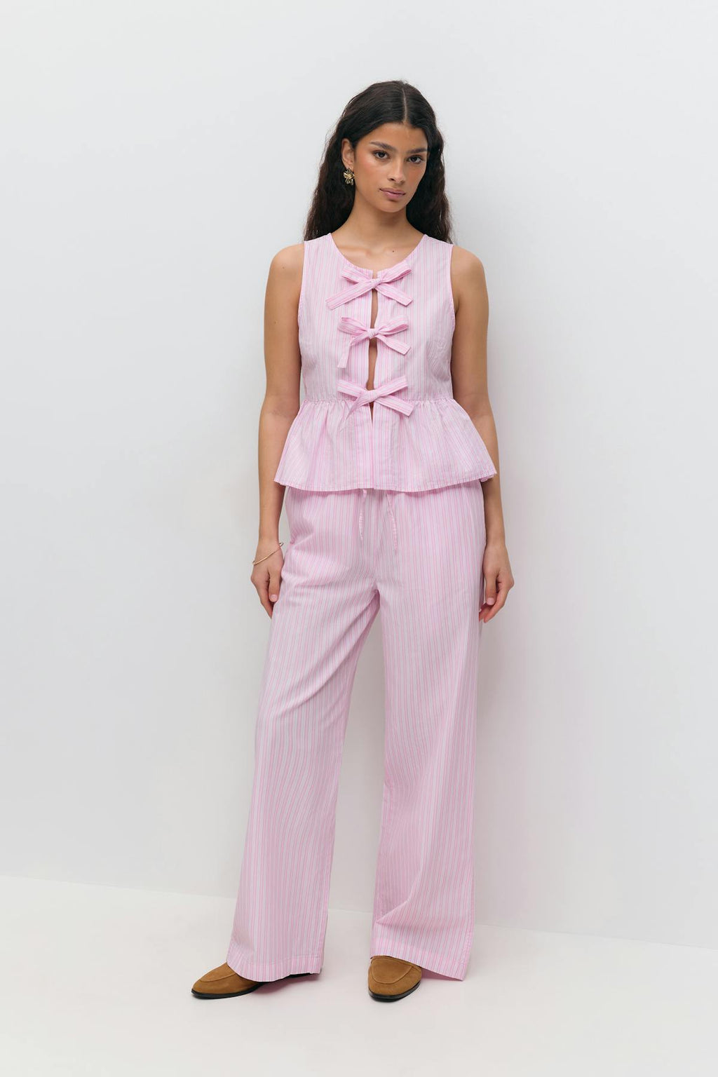 Peplum tie top