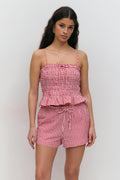seersucker gingham shorts
