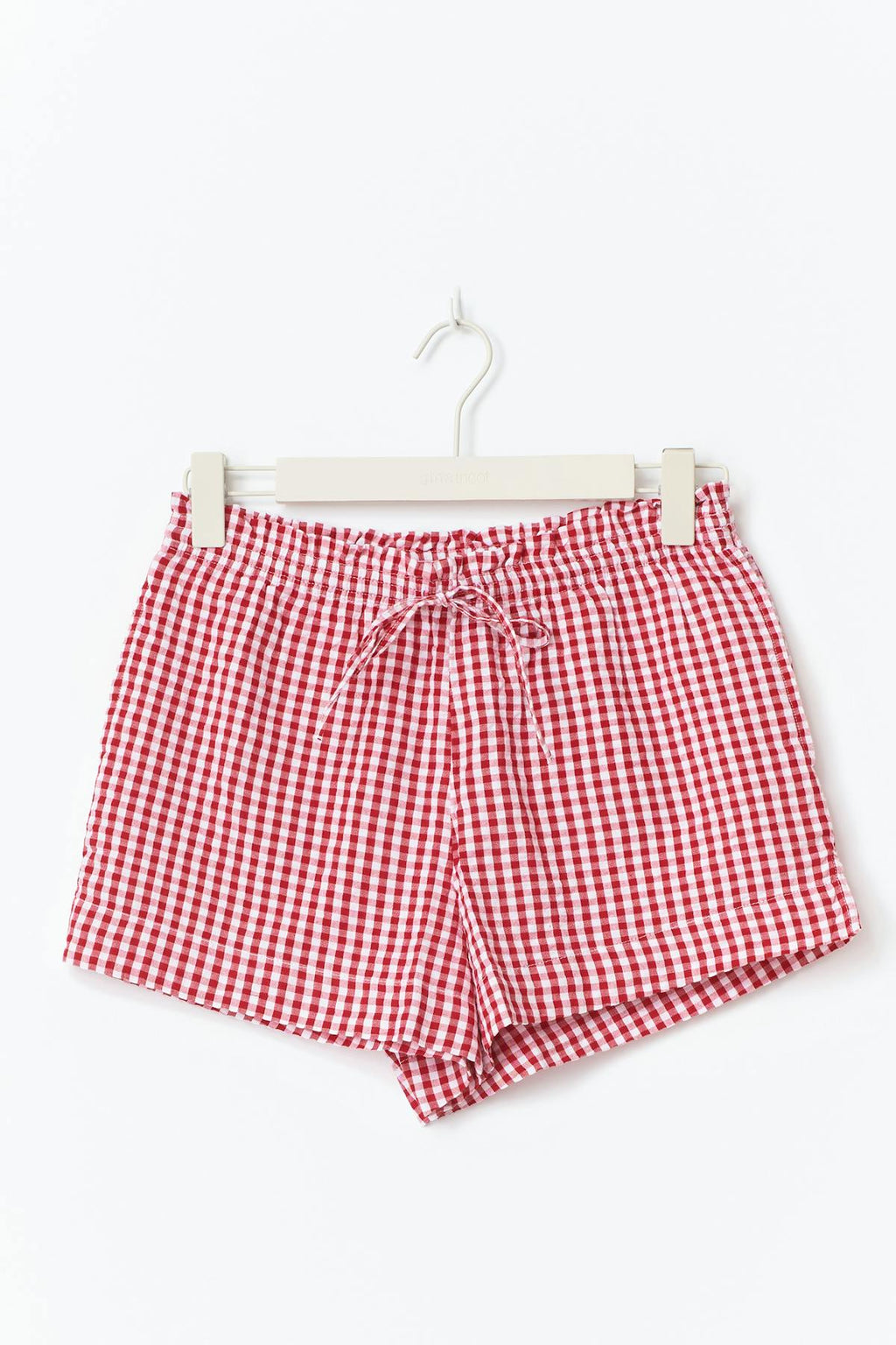 seersucker gingham shorts