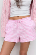seersucker gingham shorts