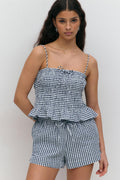 seersucker gingham shorts