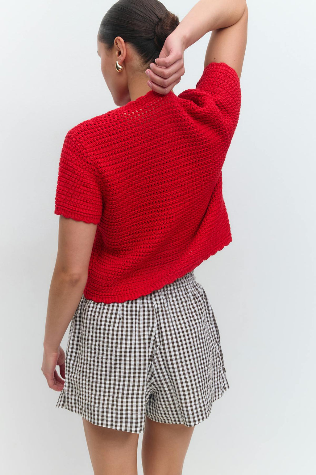 seersucker gingham shorts