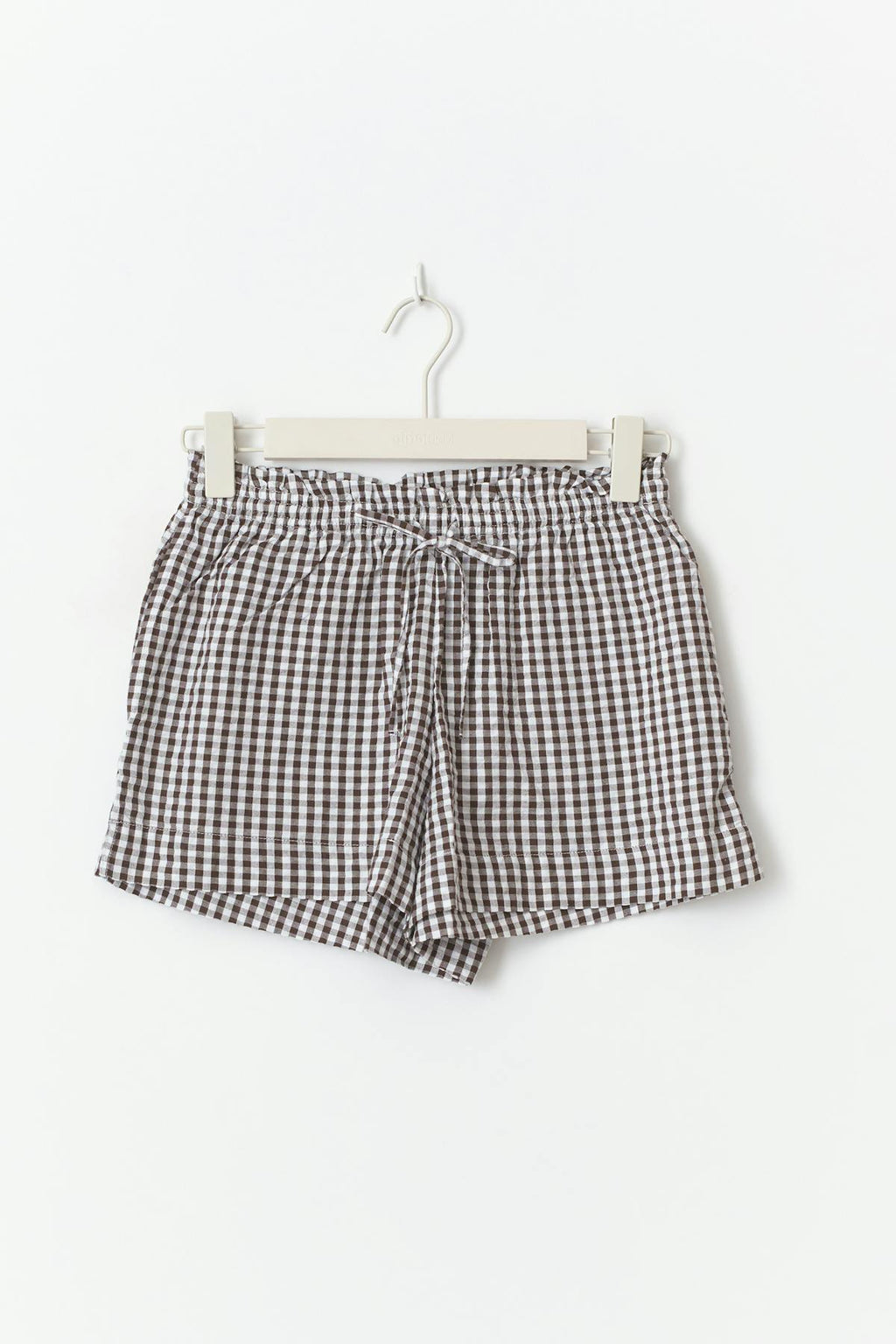 seersucker gingham shorts