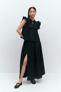 Poplin skirt
