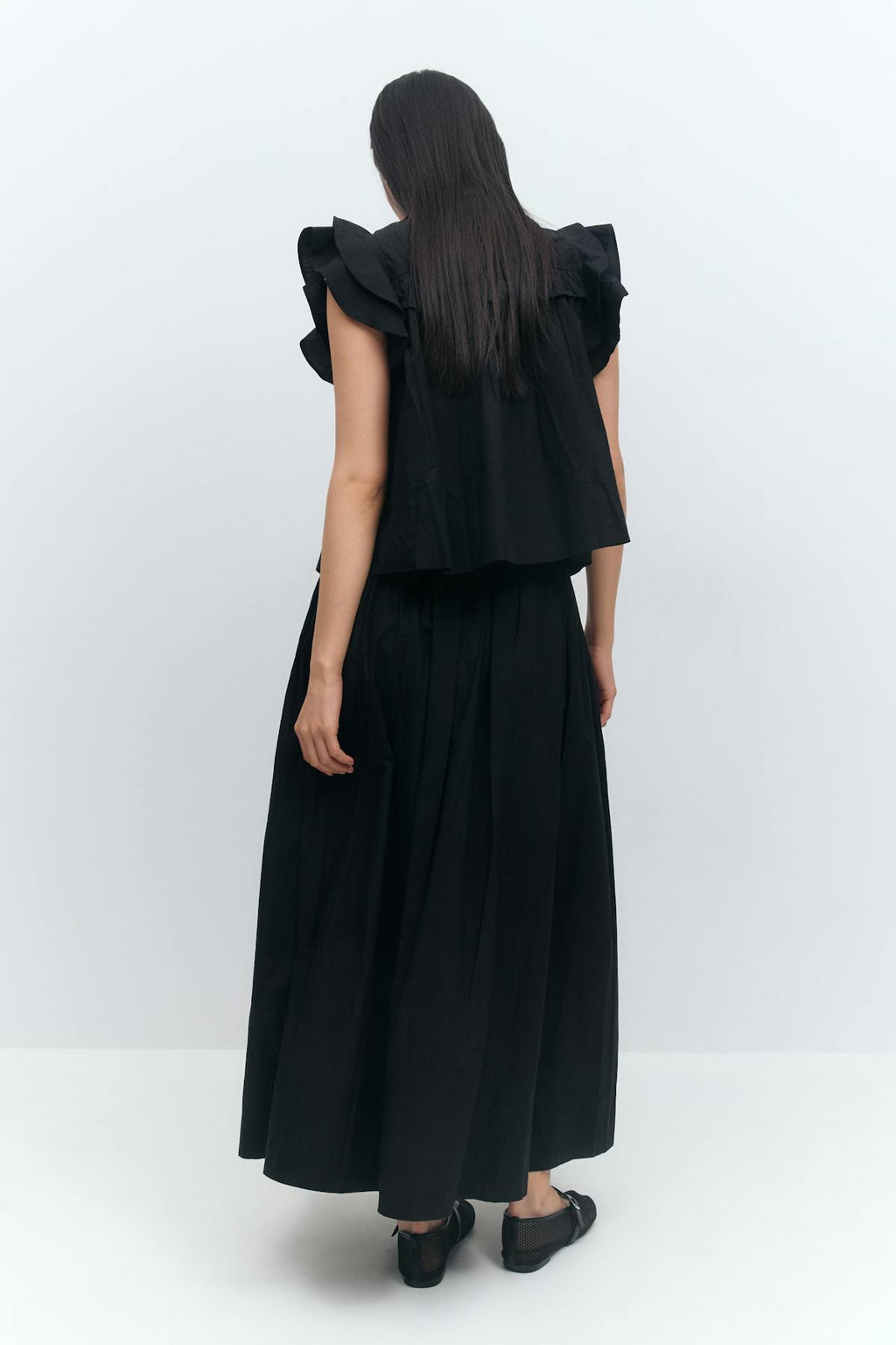 Poplin skirt