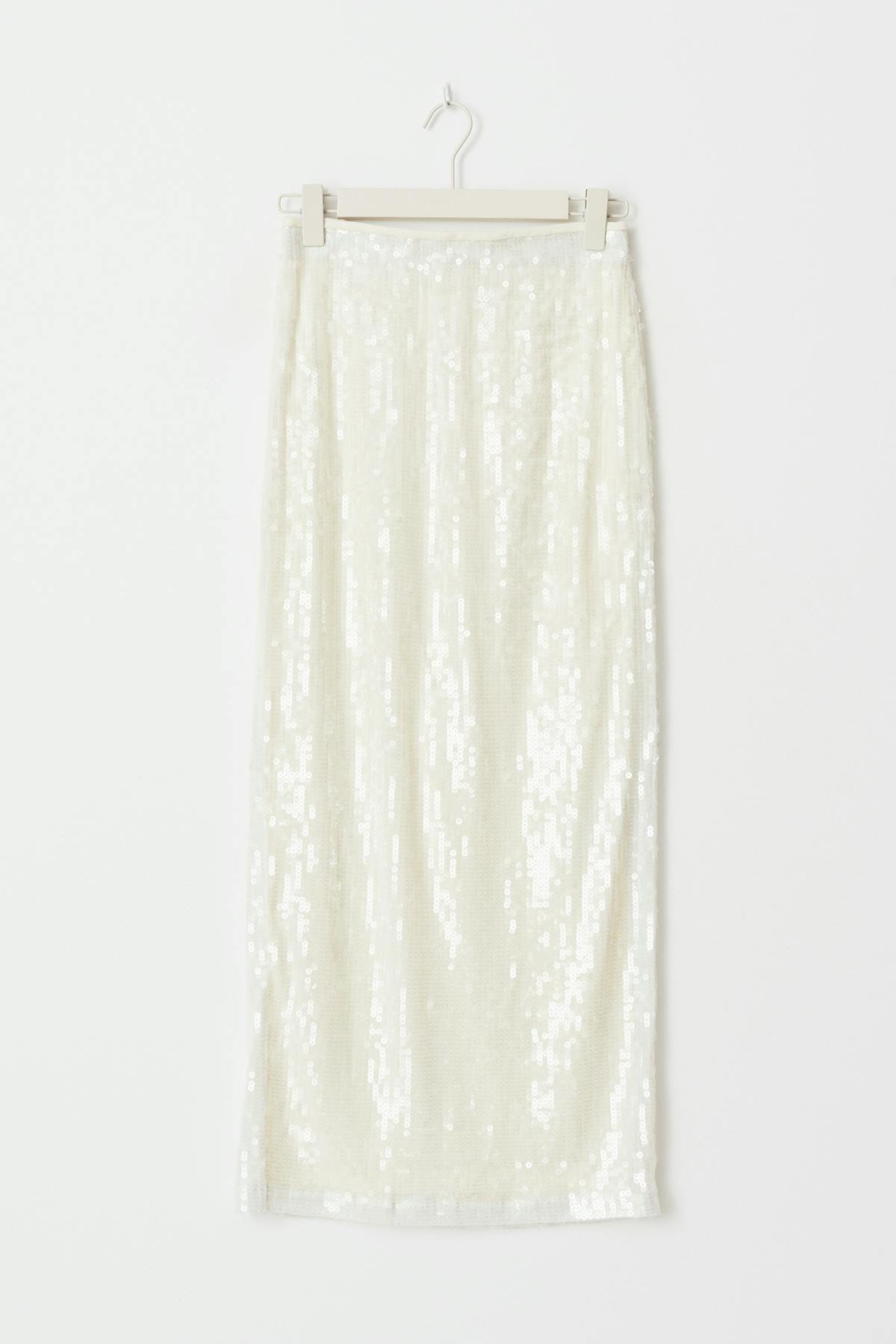 Sequin maxi skirt