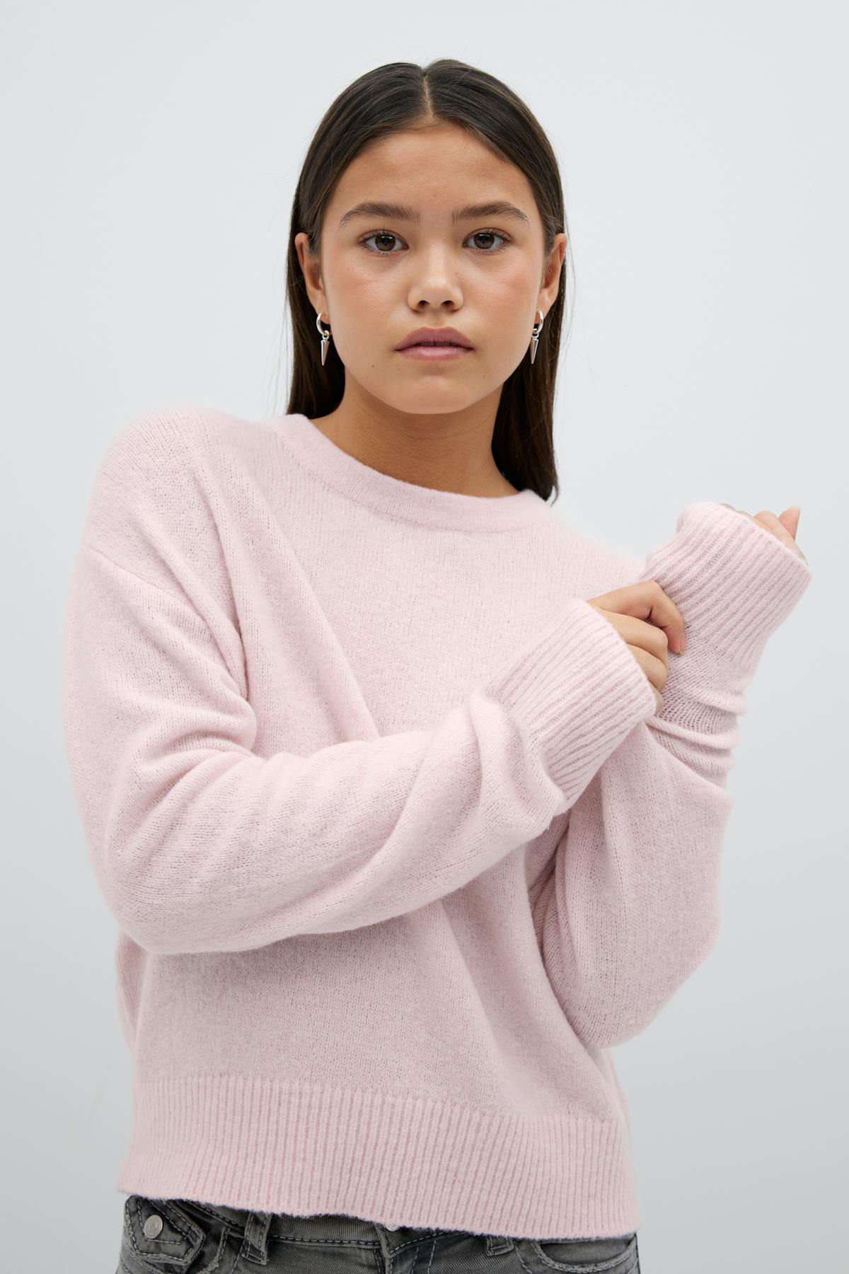 Y knitted sweater