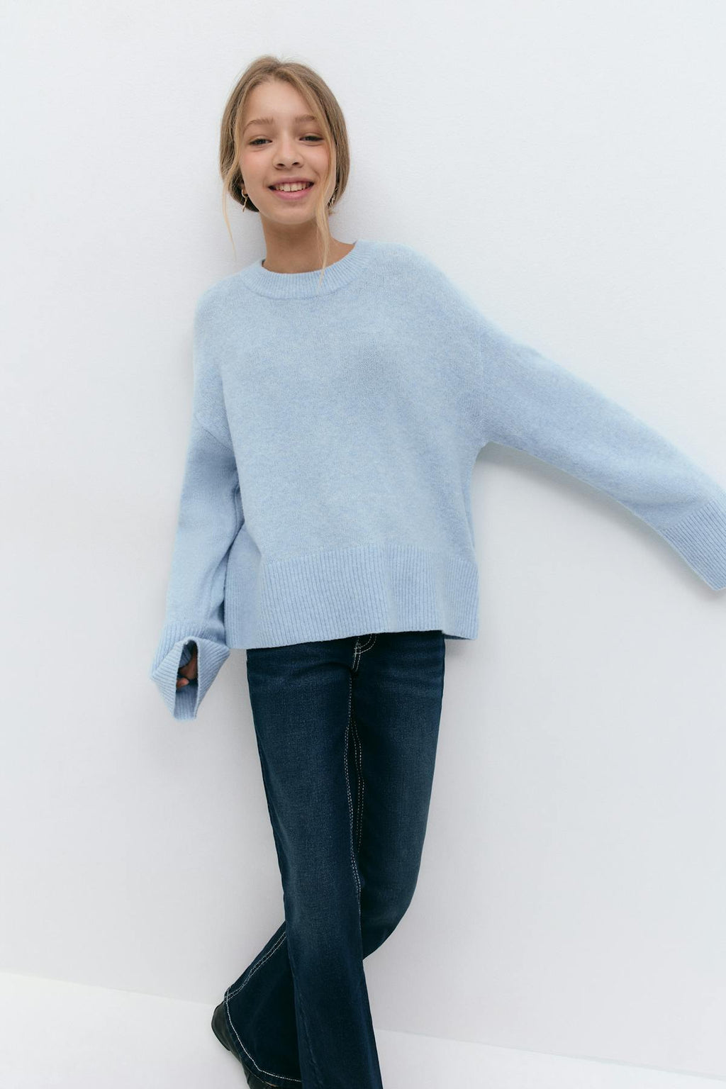 Y knitted sweater
