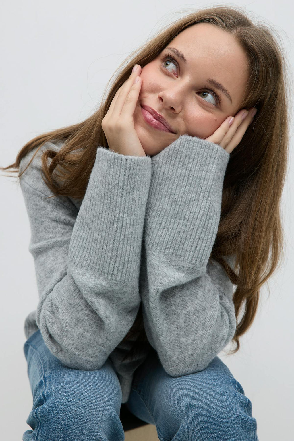 Y knitted sweater