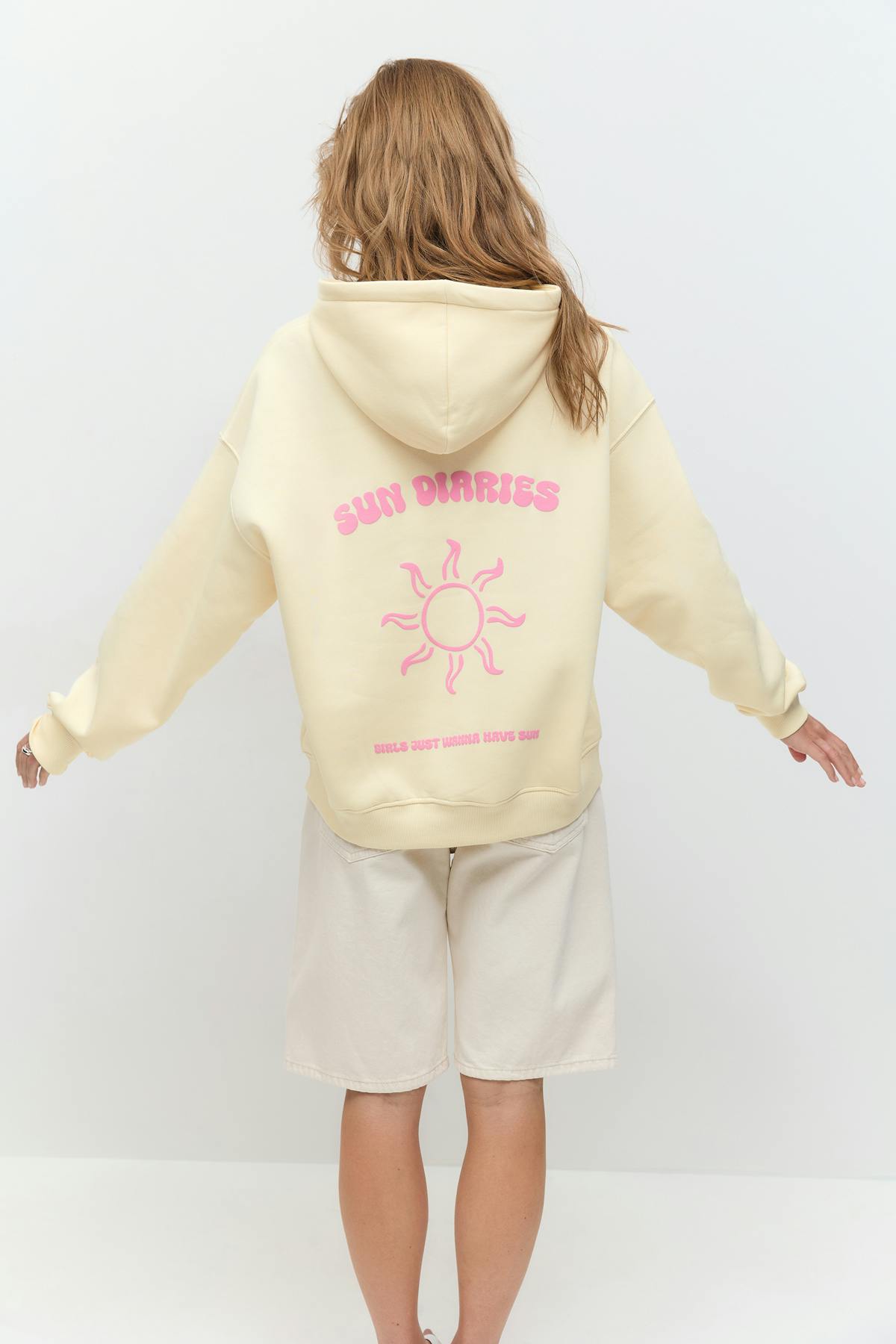 Oversized print hoodie