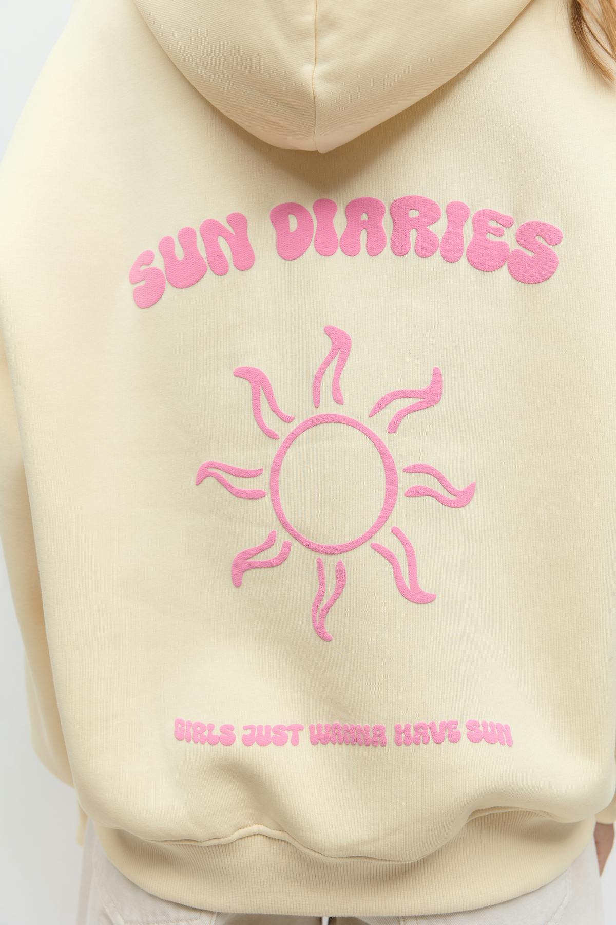 Oversized print hoodie