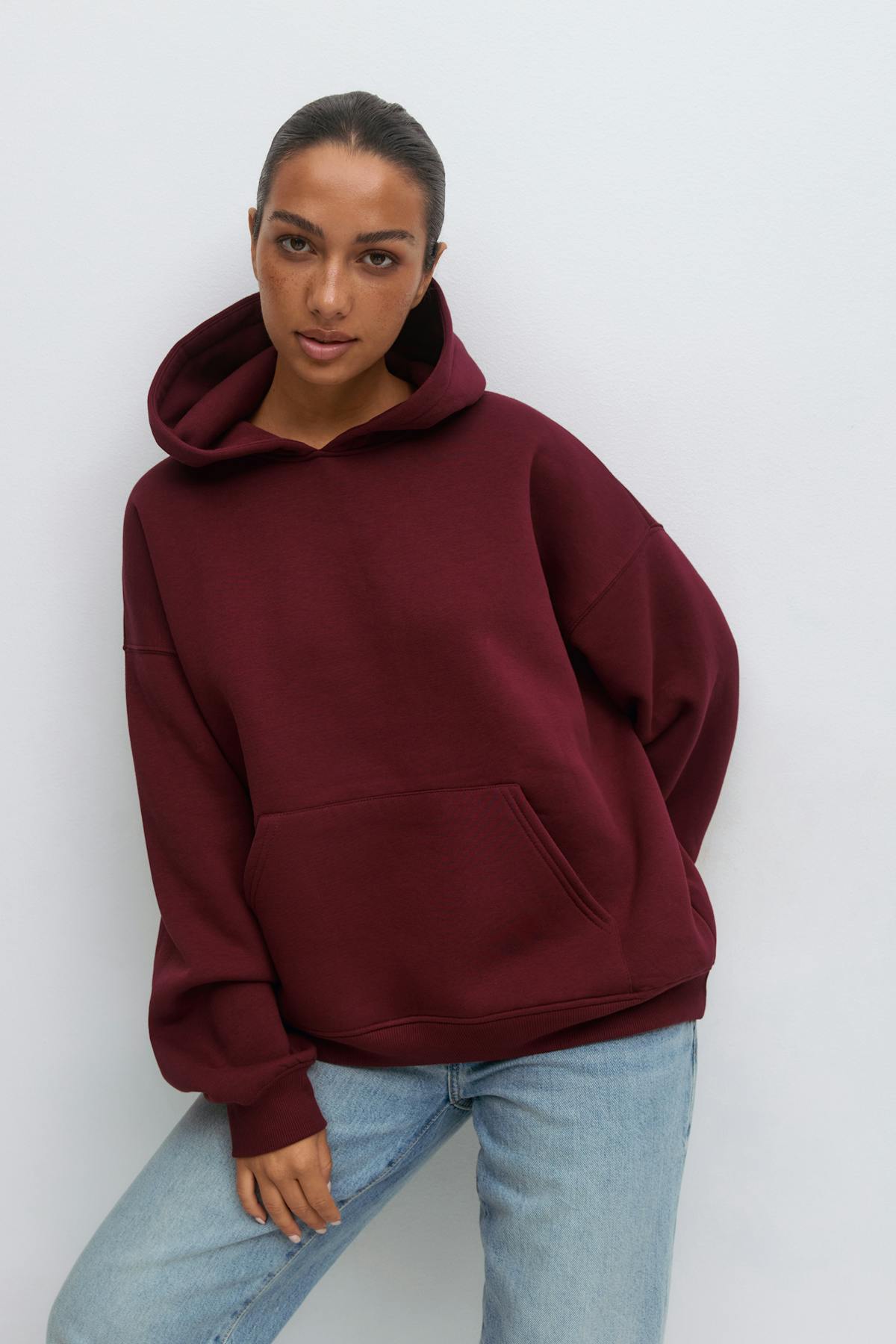 Oversized print hoodie