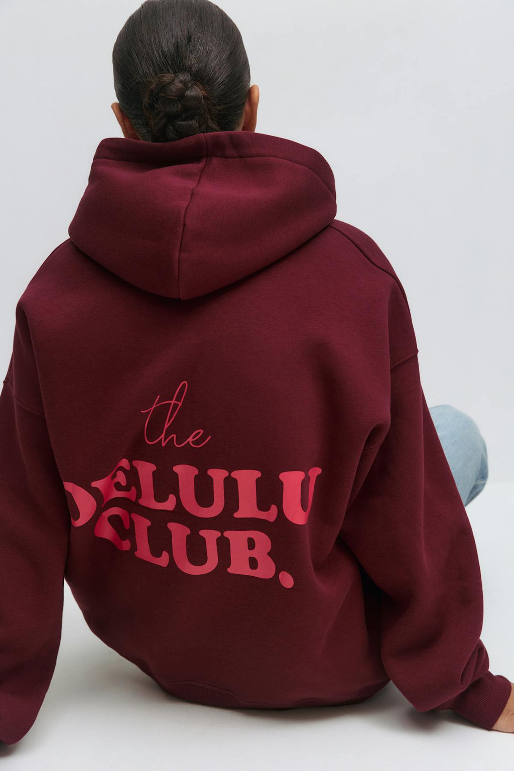 Oversized print hoodie