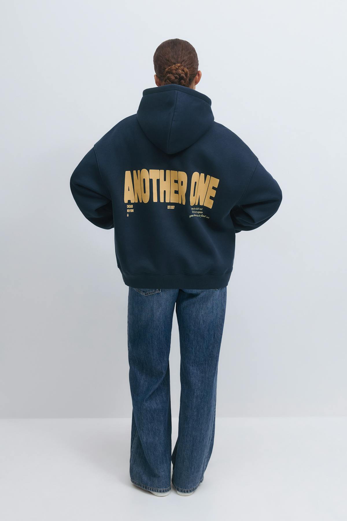 Oversized print hoodie