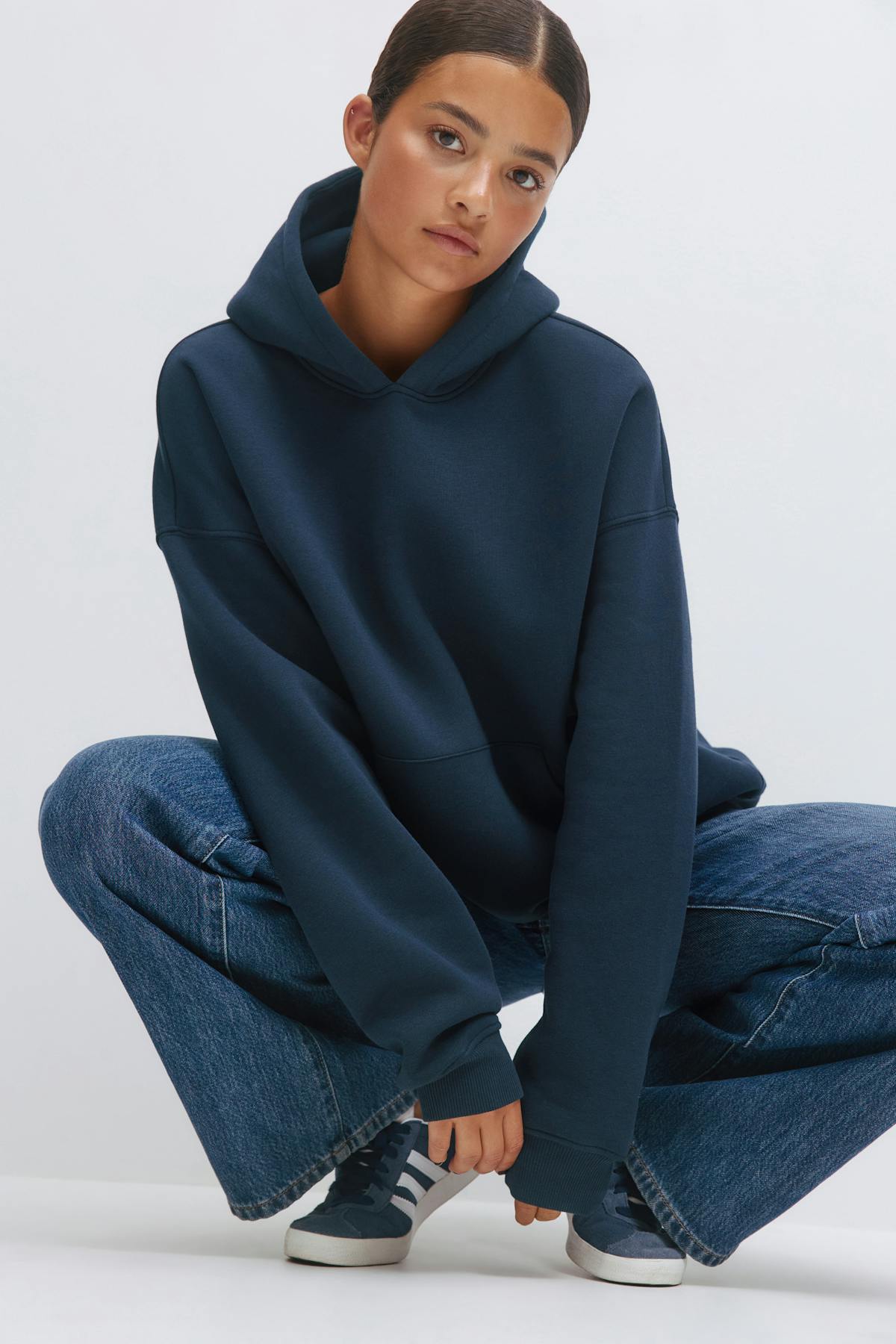 Oversized print hoodie
