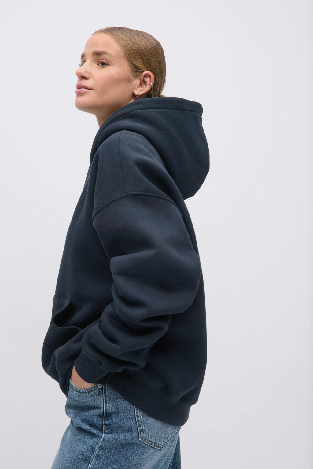 Oversized print hoodie