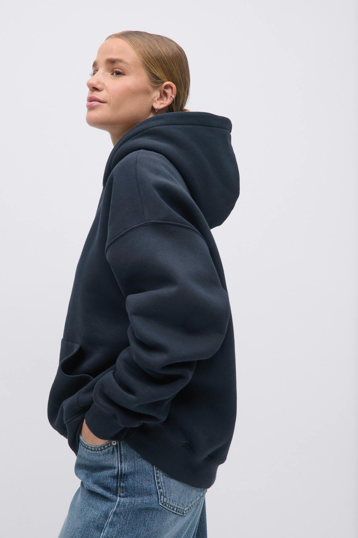 Oversized print hoodie