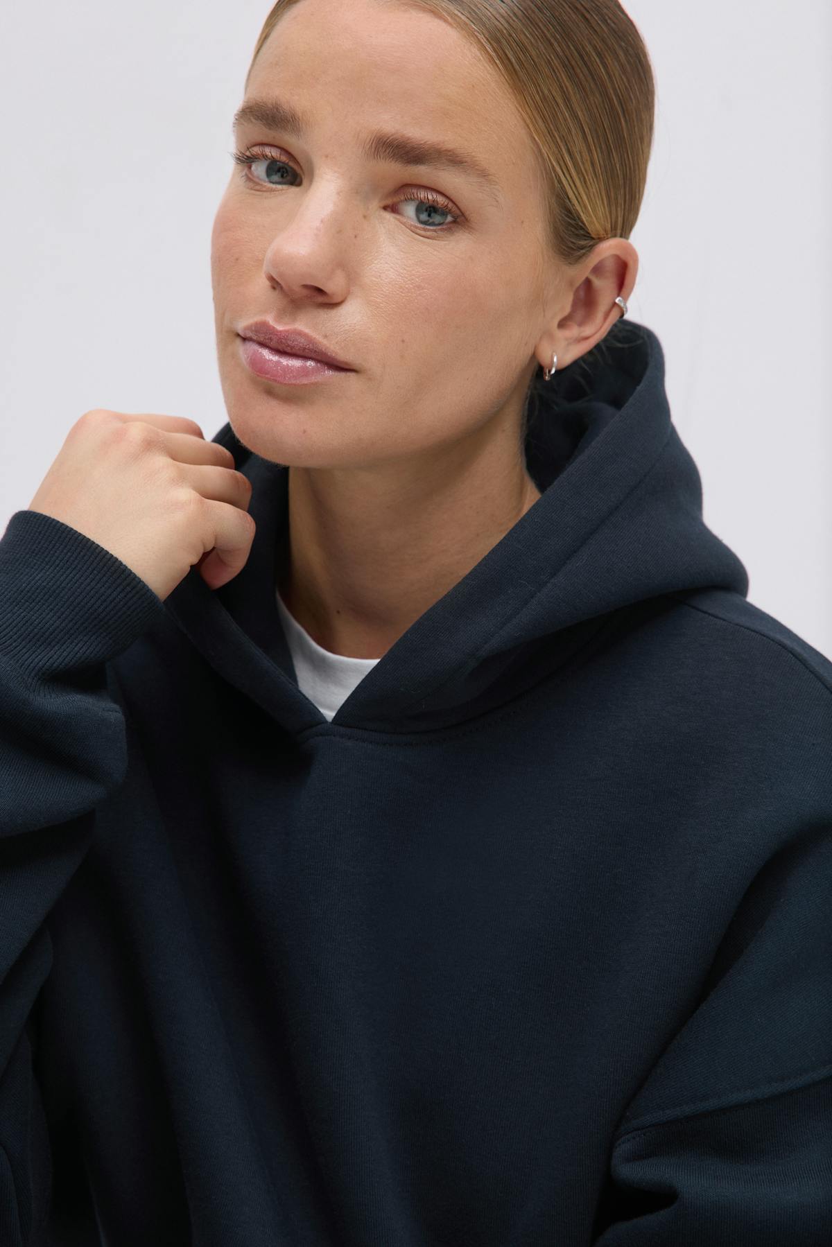 Oversized print hoodie