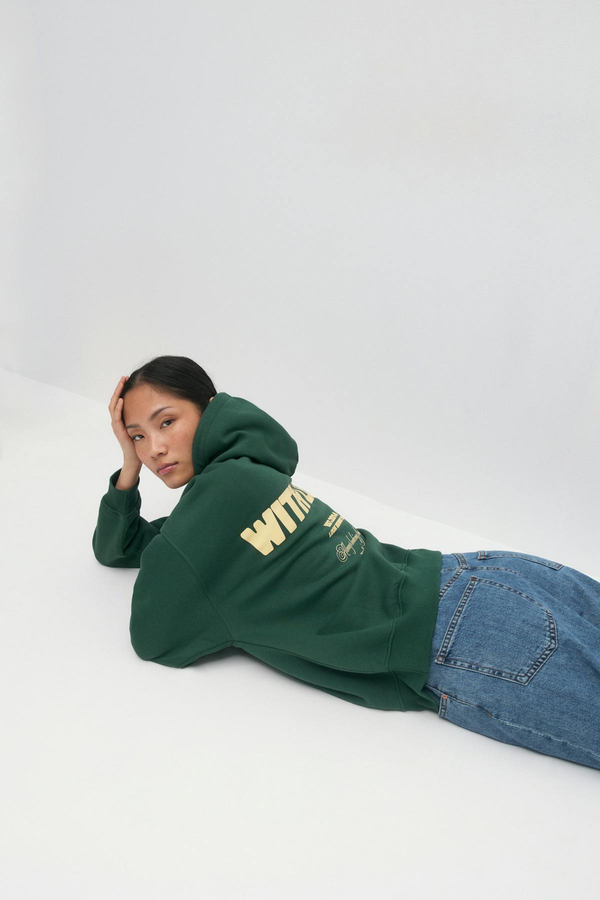 Oversized print hoodie