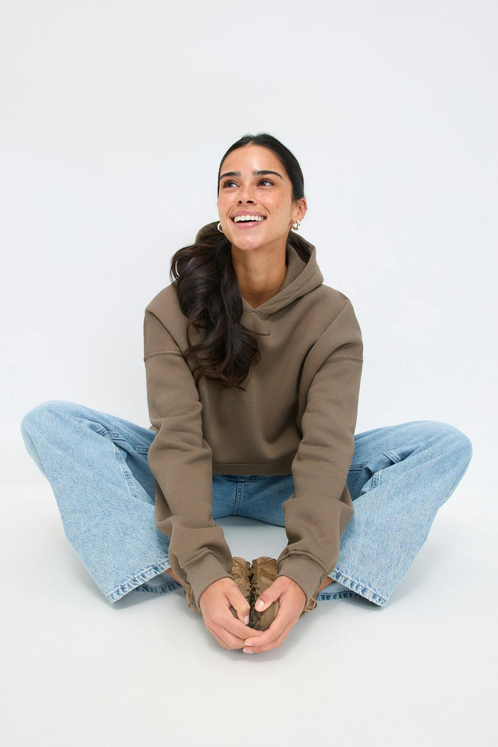 Oversized print hoodie