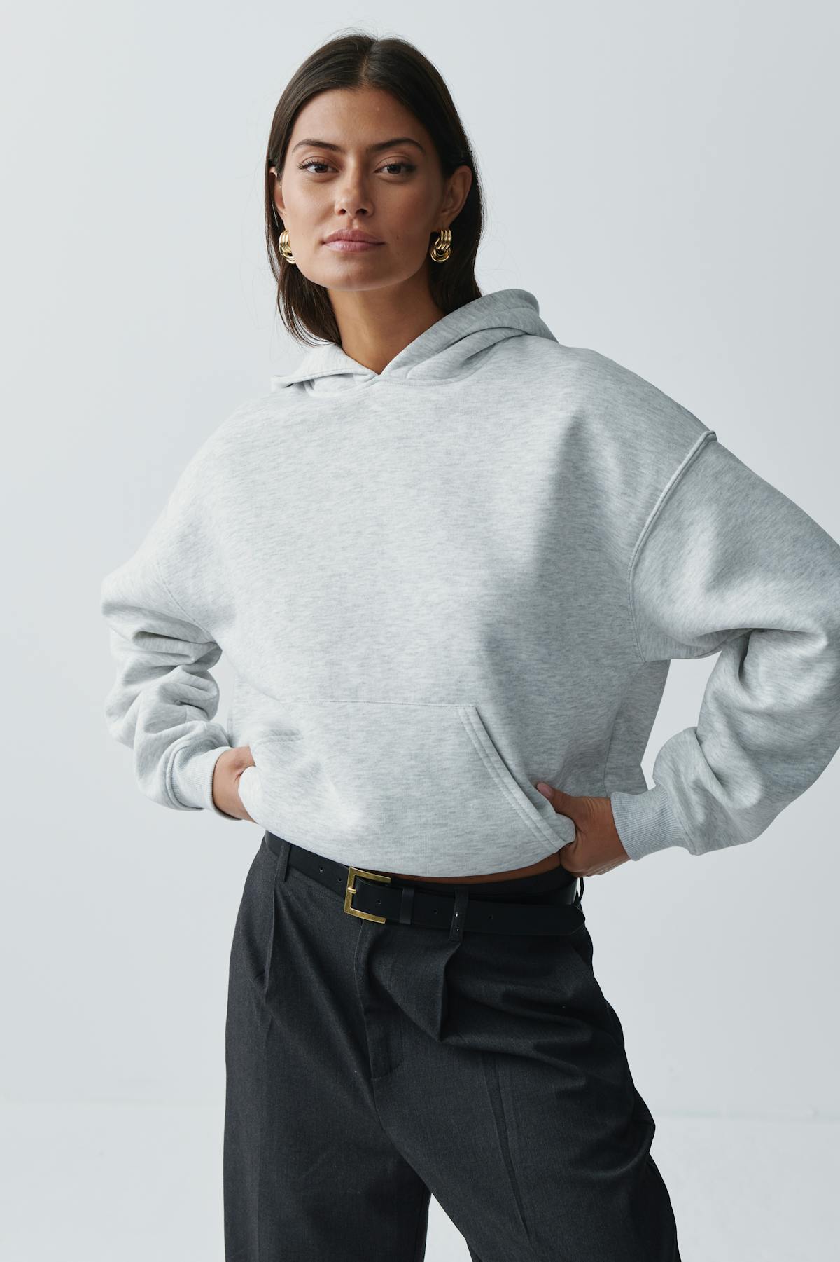 Oversized print hoodie