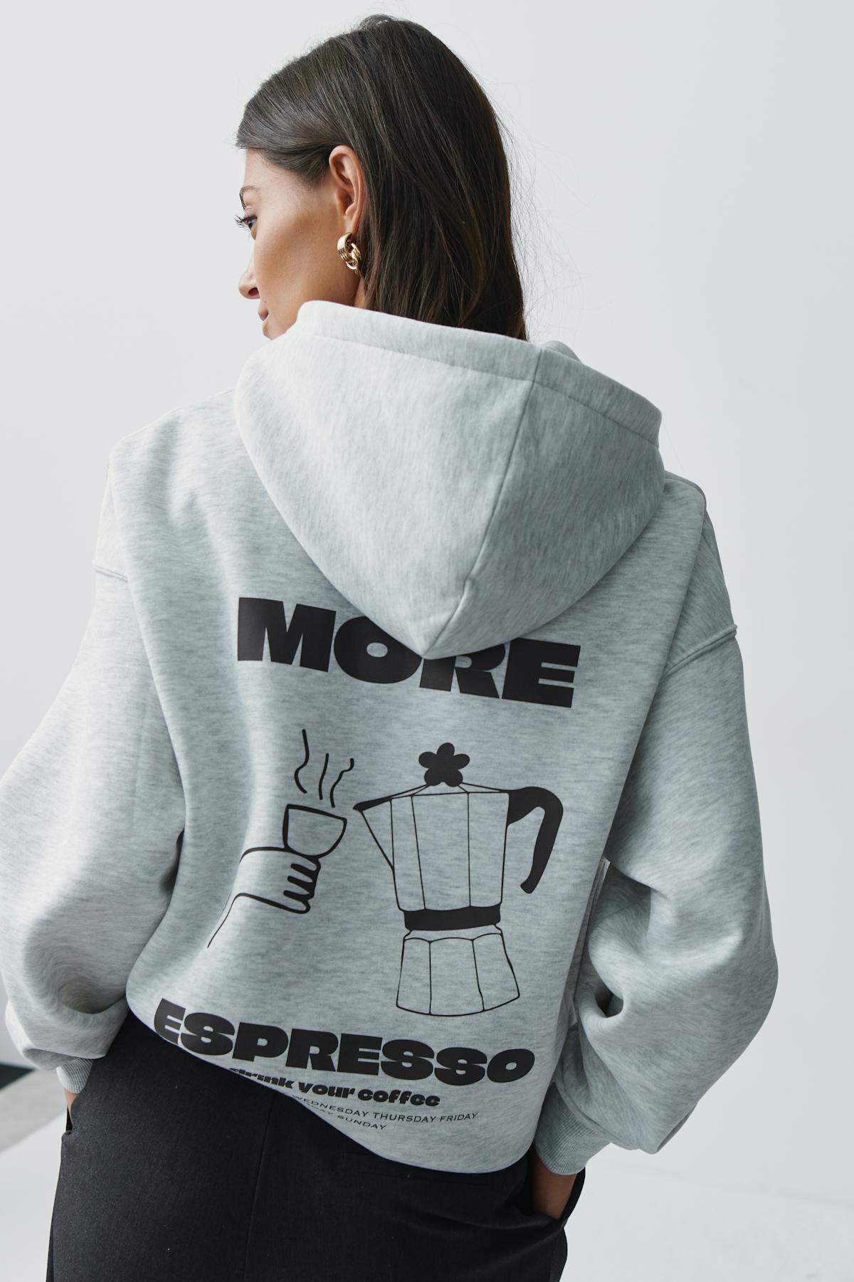 Oversized print hoodie