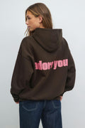 Oversized print hoodie