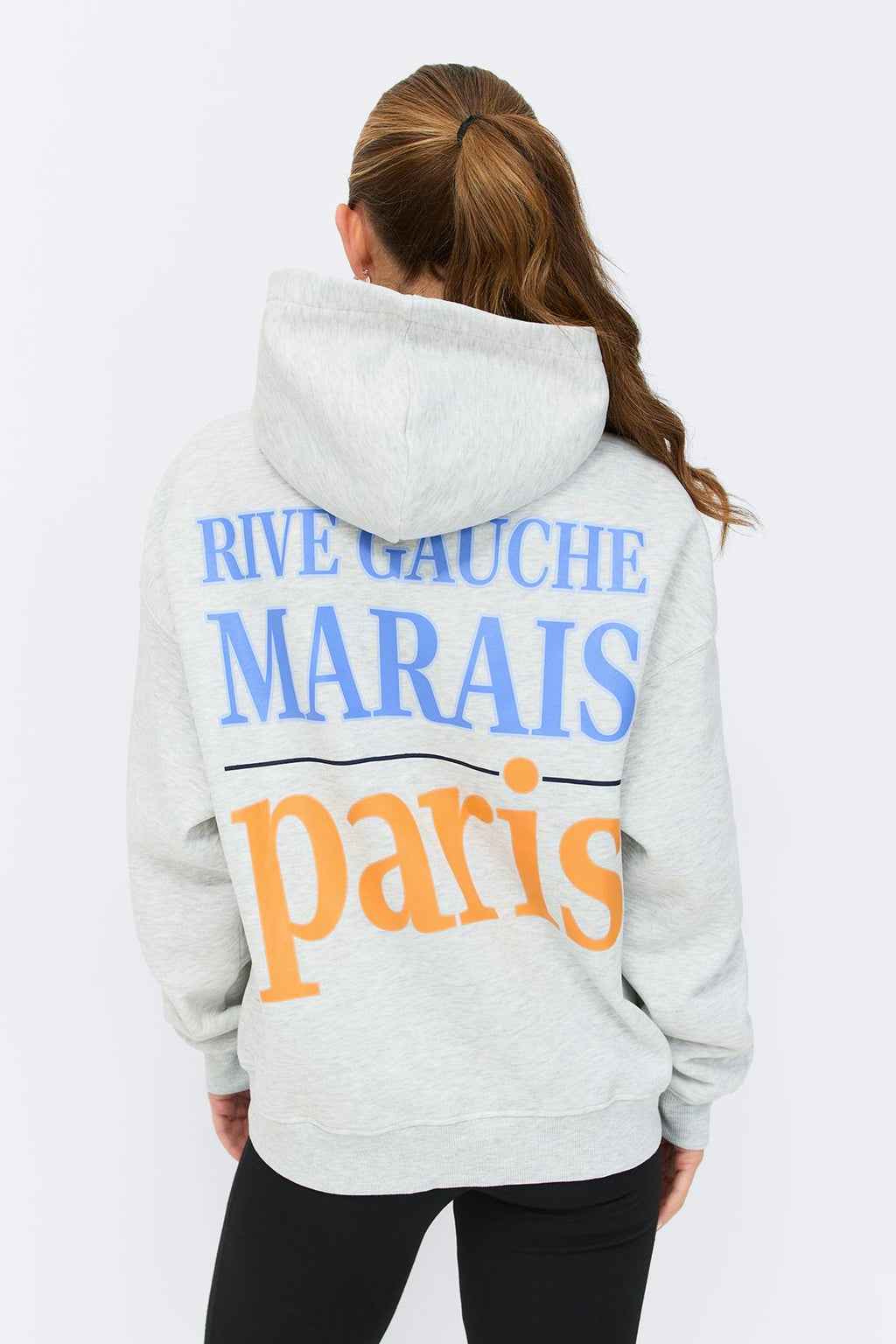 Oversized print hoodie
