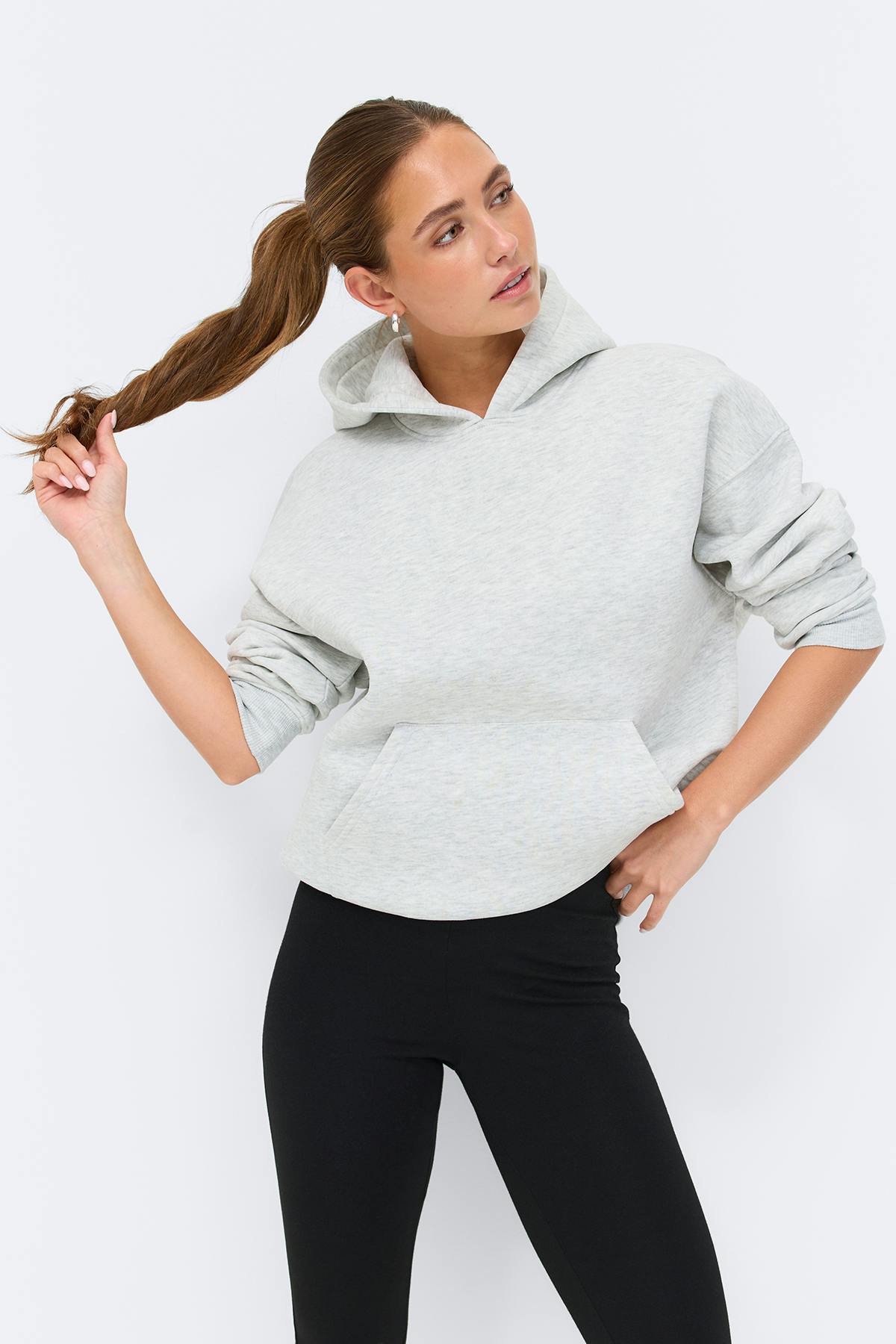 Oversized print hoodie