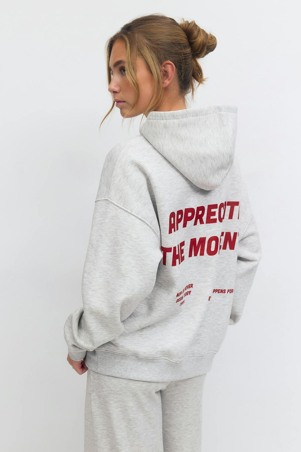 Oversized print hoodie