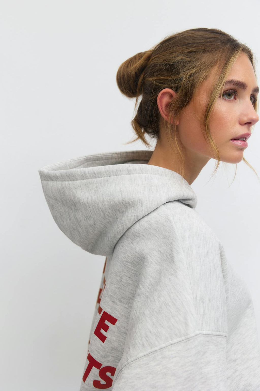 Oversized print hoodie