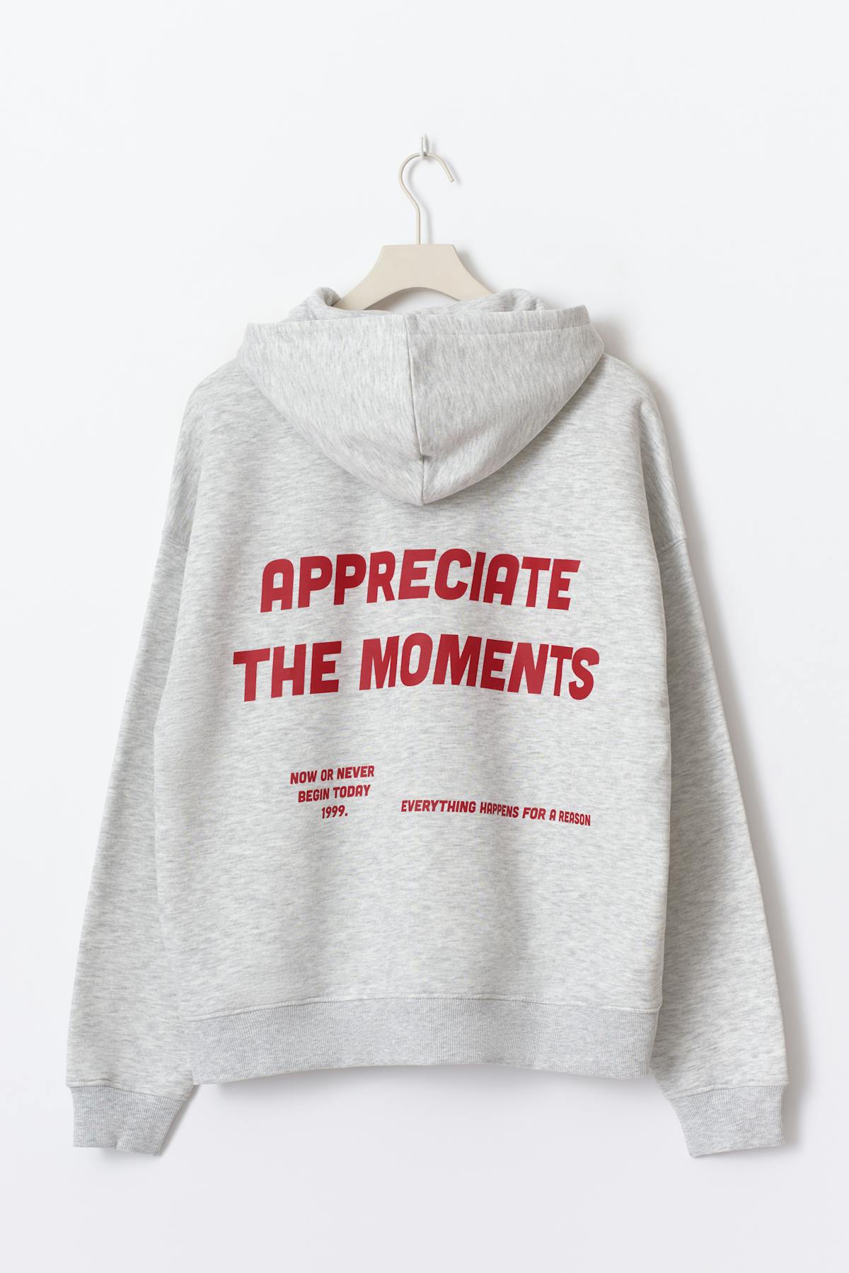 Oversized print hoodie