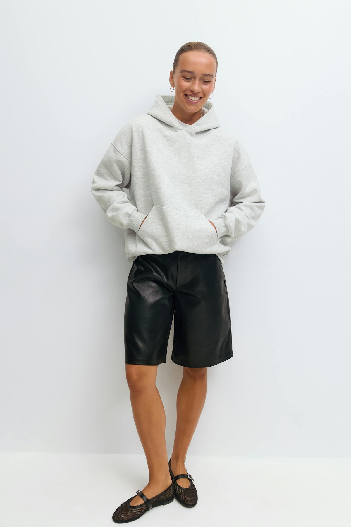 Oversized print hoodie