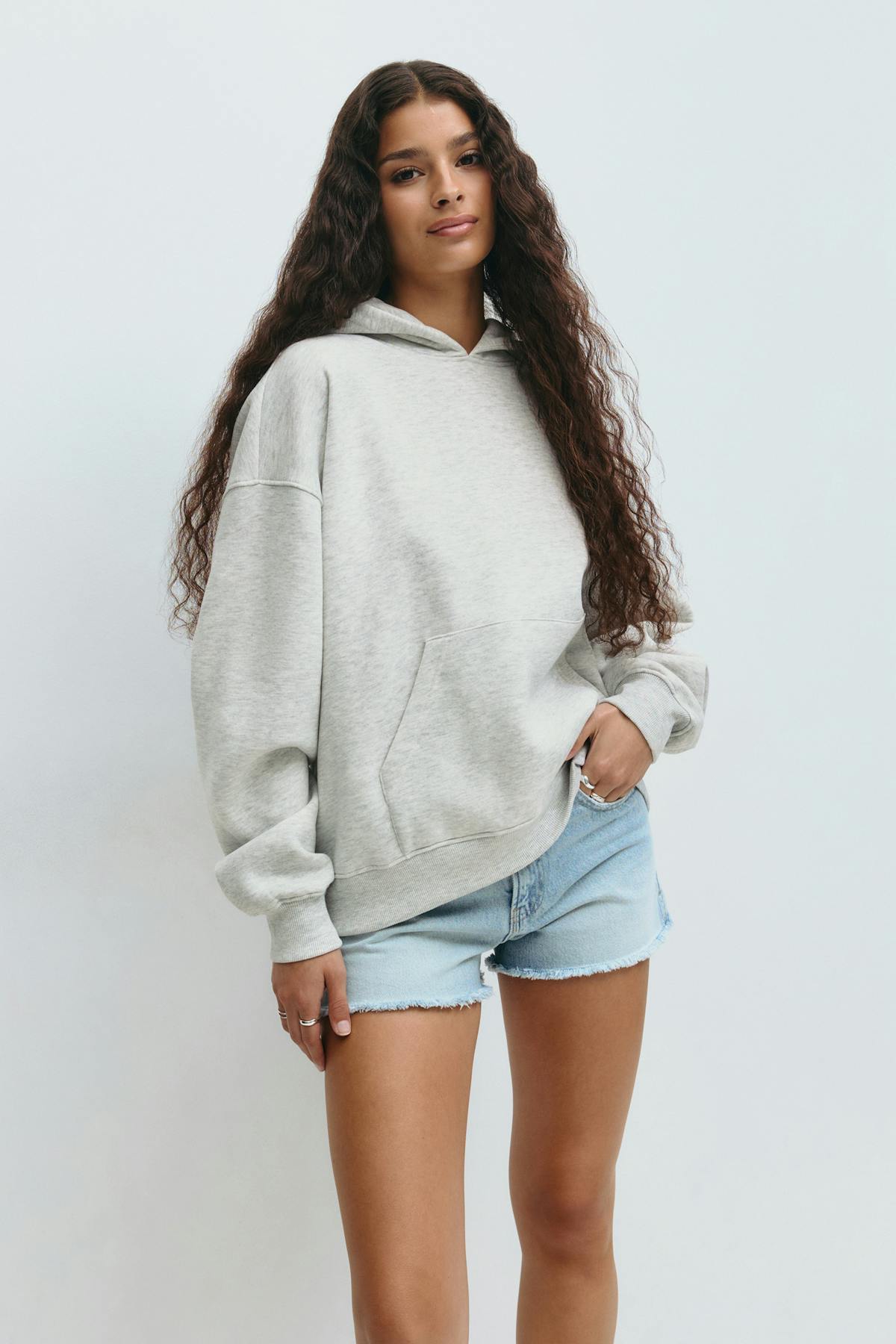 Oversized print hoodie