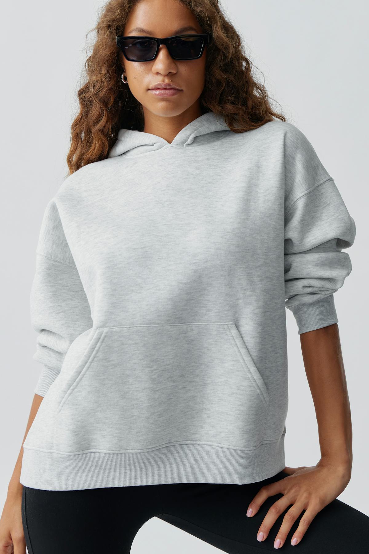 Oversized print hoodie