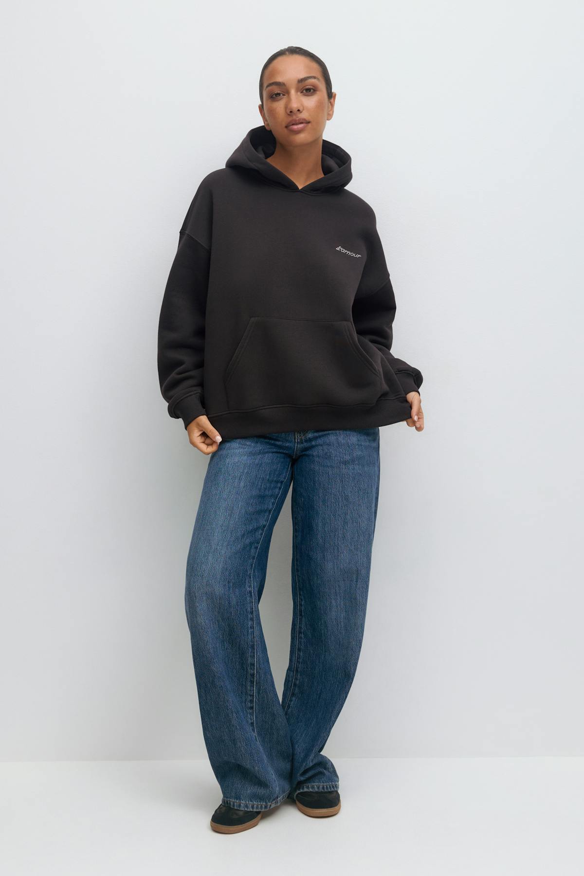 Oversized print hoodie