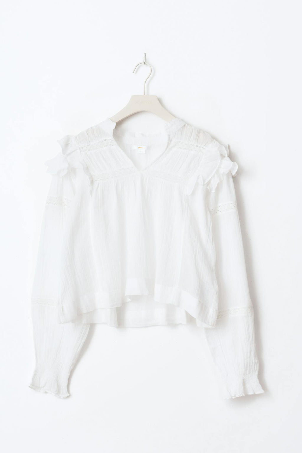 Y boho lace blouse