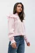 Y boho lace blouse