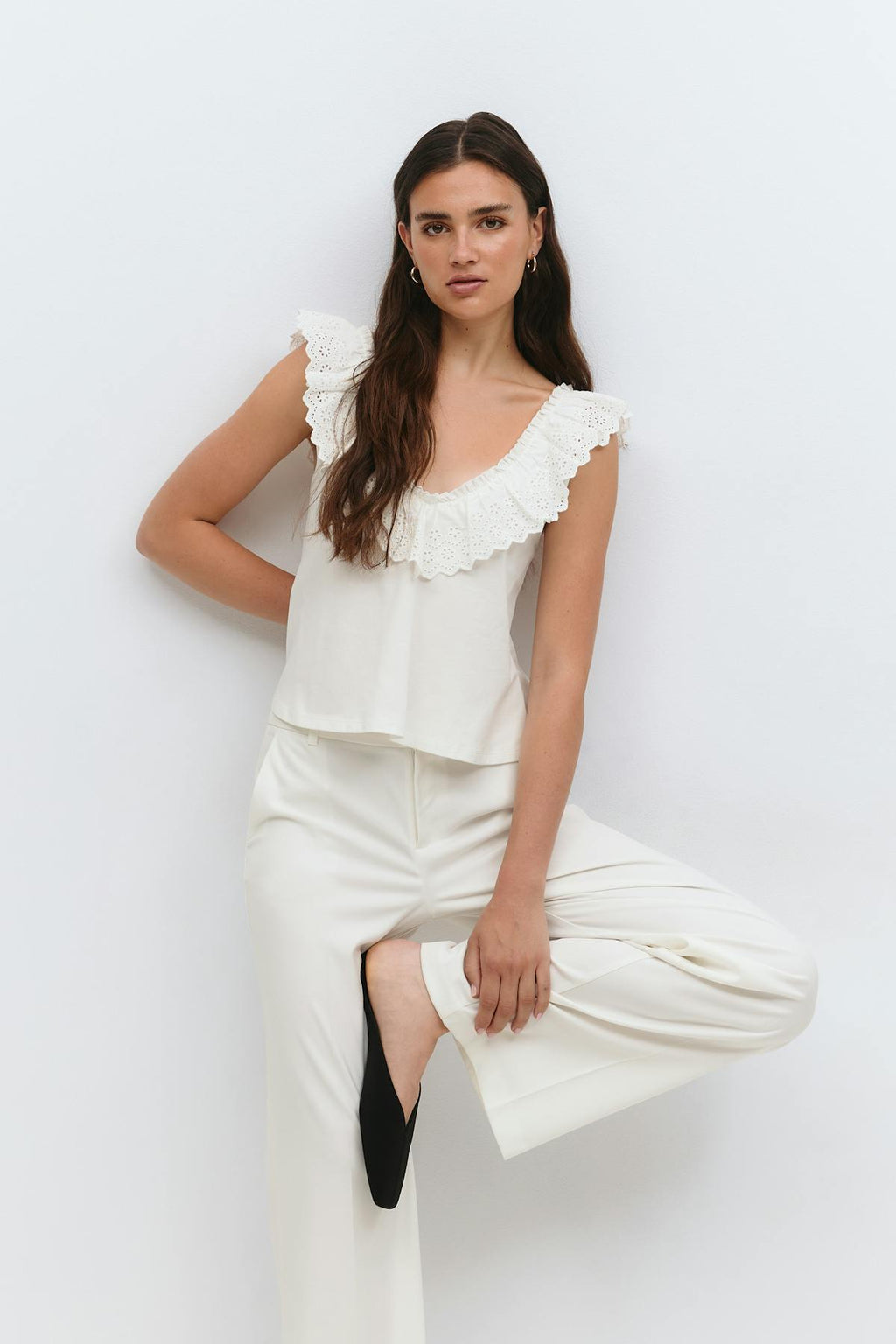 Broderie anglaise singlet